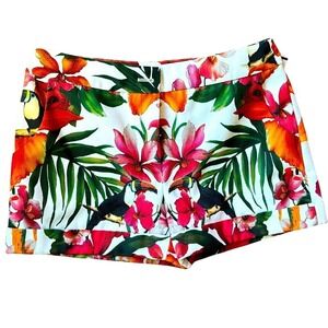 Ted‎ Baker London Quellia Toucan Tropical Shorts Womens US Size 6, Floral